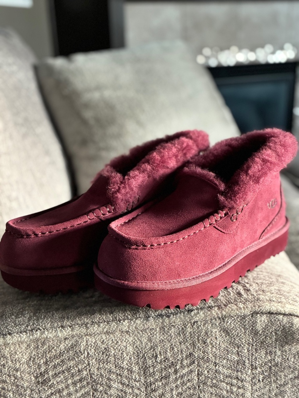 NWOT UGG Ansley Parc Slipper Burnt Magenta